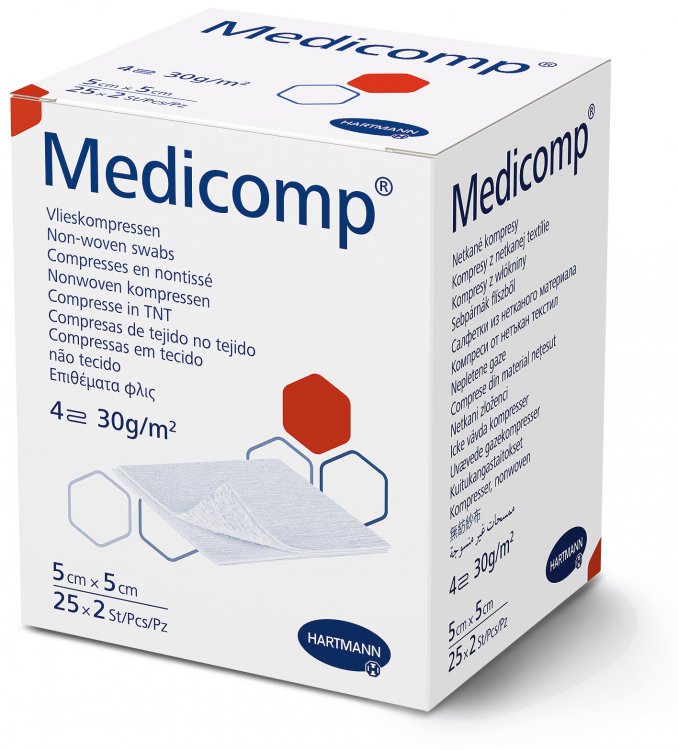 Επίθεμα non-woven αποστειρωμένο Medicomp (25 τμχ)