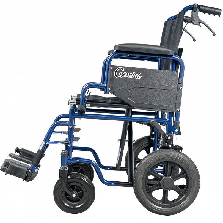 Αναπηρικό αμαξίδιο Gemini Blue μεσαίων τροχών