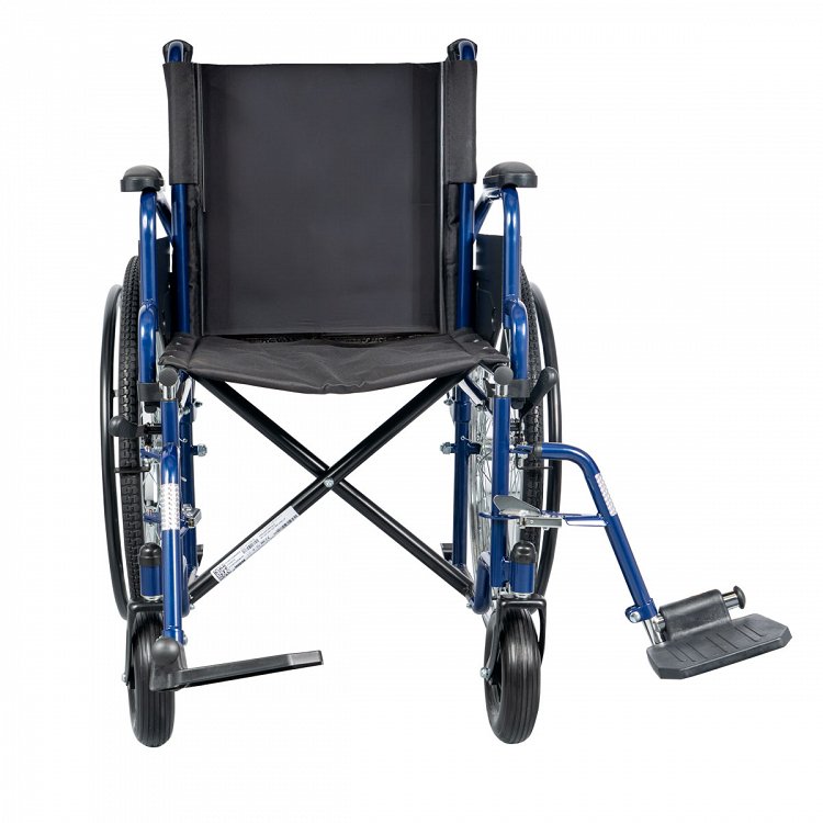 Gemini Blue Wheelchair, Large Wheels 46 Cm (24") (0811300 B)