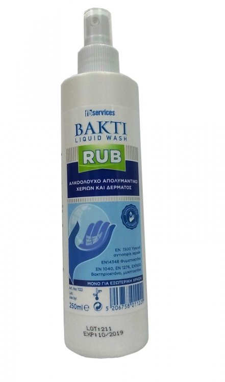 Bakti-Rub Hand & Skin Disinfectant 250ml