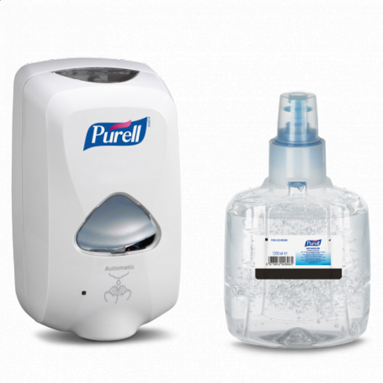 Ανέπαφη Συσκευή Dispenser Purell σε επιδαπέδια βάση