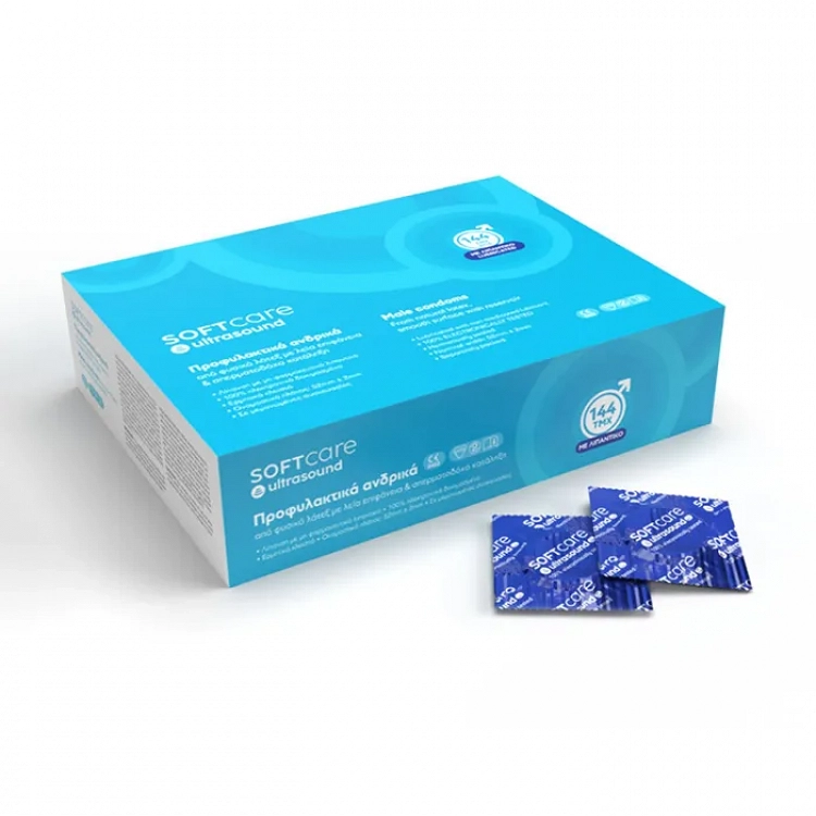 Προφυλακτικά υπερήχων με λιπαντικό Softcare (144τμχ)