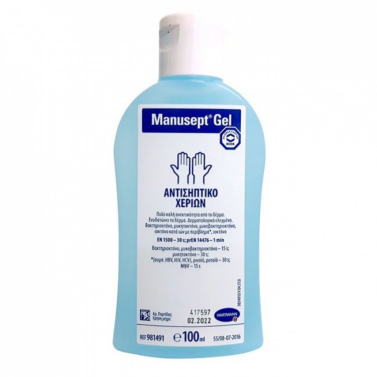 Αντισηπτικό gel χεριών Manusept 100ml
