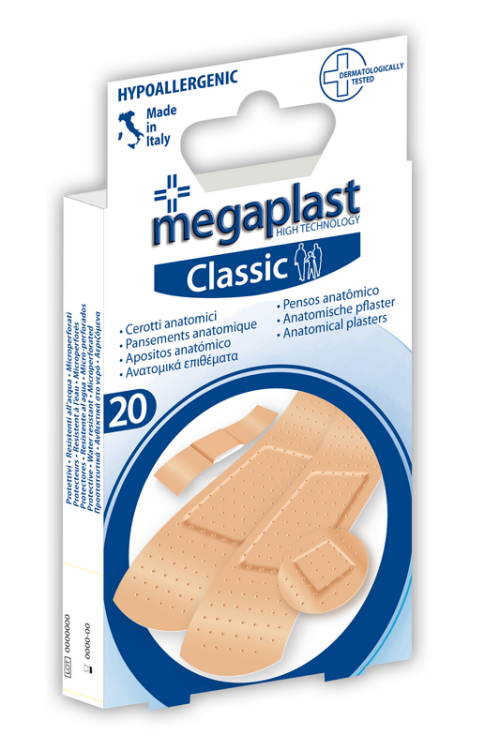 Επιθέματα τραυμάτων Megaplast Classic (20τμχ)