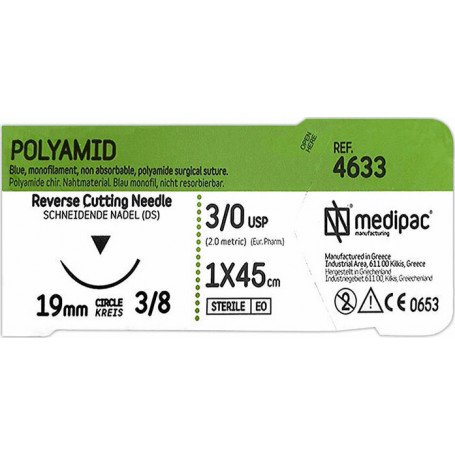 Medipac Polyamid 0 suture