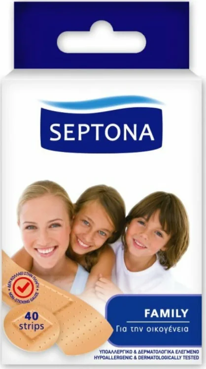 Αυτοκόλλητα επιθέματα Septona Family - διάφορα μεγέθη (40τμχ)