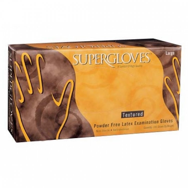 Supergloves latex examination gloves powder-free (100 pcs)