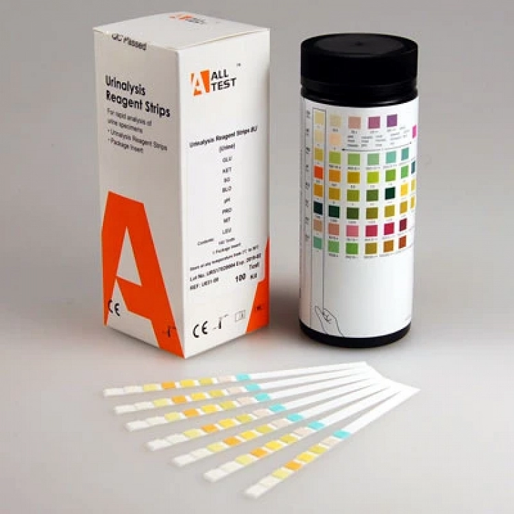 Urine Test Strips 10 Parameter Hindering (100Pcs)