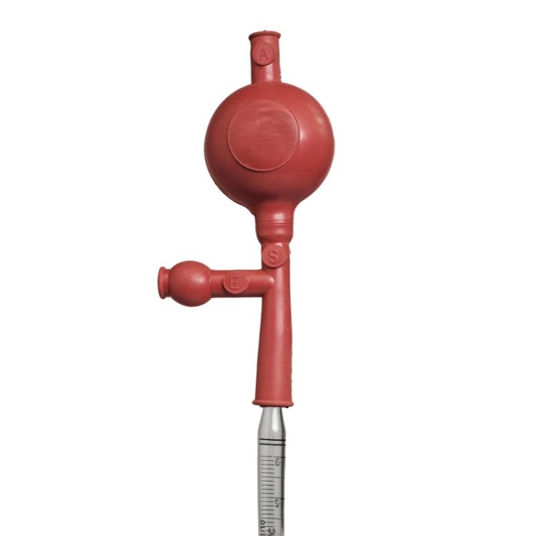 3-valve pipette bulb