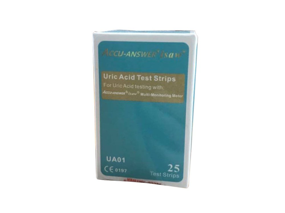 Uric acid test strips (25 pieces)