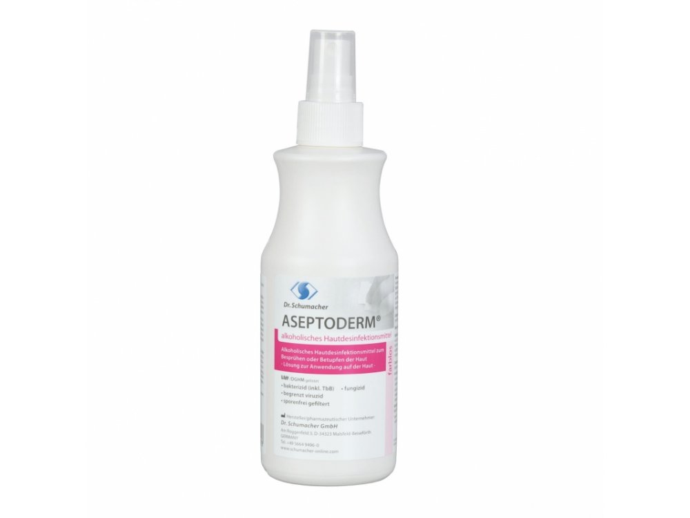 Aseptoderm skin antiseptic spray 250ml