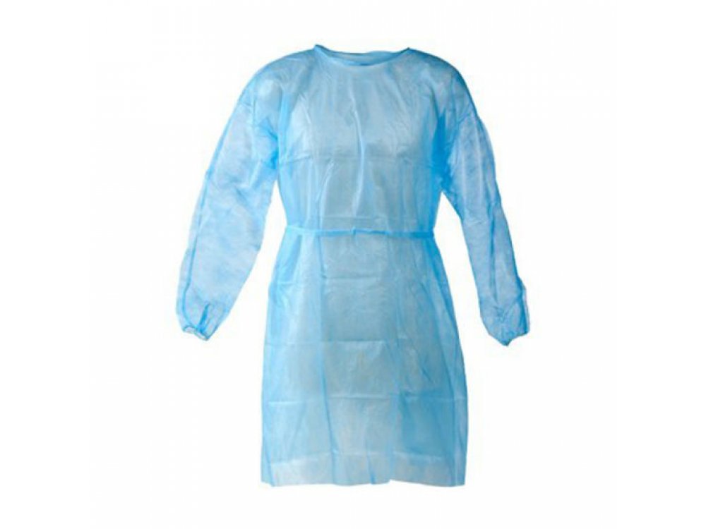 Non-woven Disposable Visitor Gowns- 30gr Blue (10 pcs)