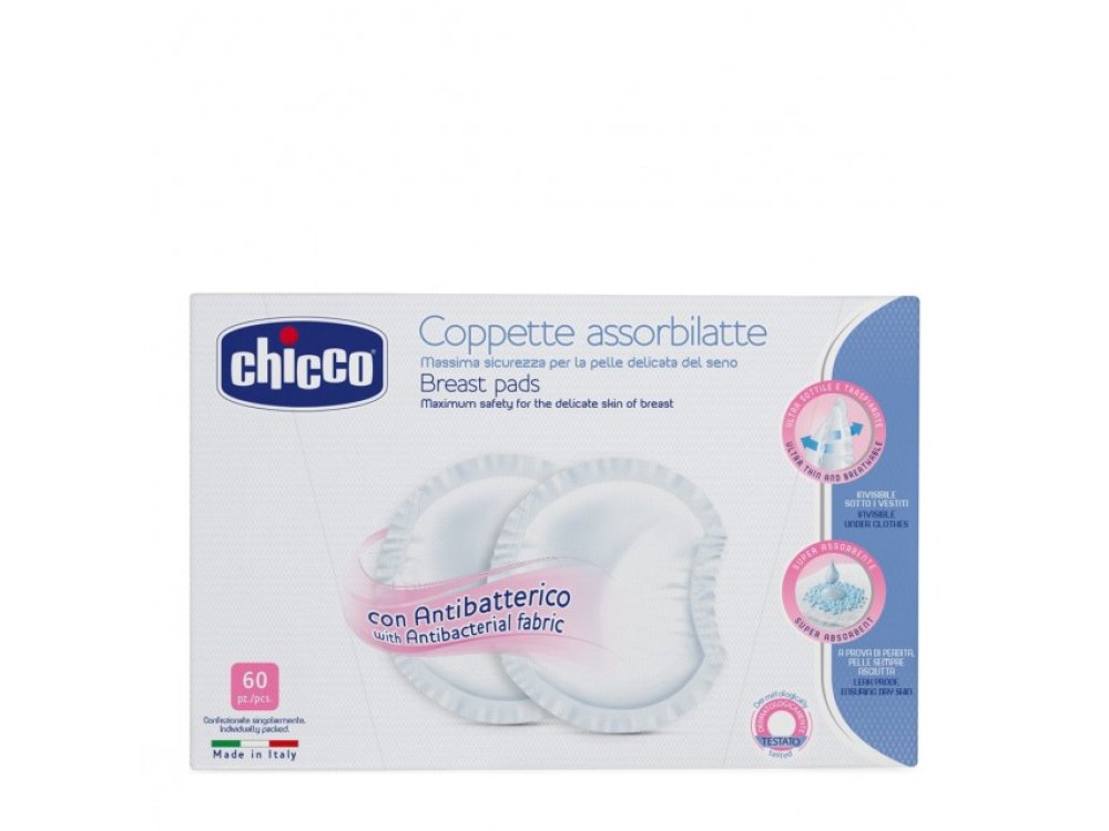Chicco Antibacterial breast pads (60 pcs)