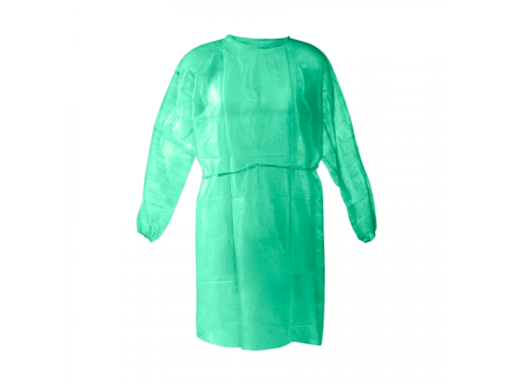 Non-woven Patient Gown - Transparent Green (10pcs)