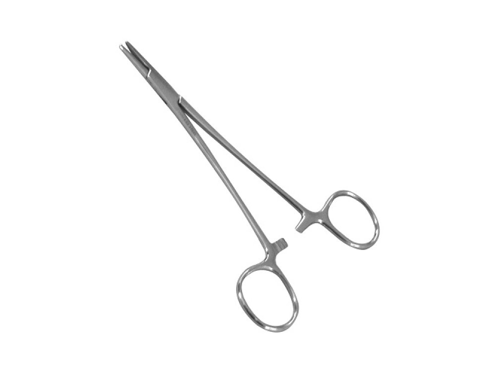 Needle holder with thin tips