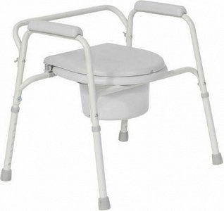 Toilet Chair Beige Fixed