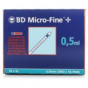BD Micro - Fine Σύριγγες Ινσουλίνης 0.5ml 30G (10 τμχ)