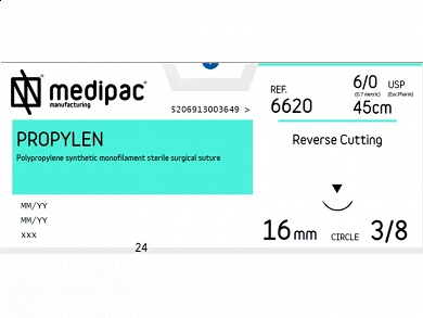 Ράμμα Propylen 6/0 Medipac