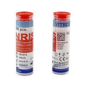 Micro Heamatocrit Tubes Blue Vitrex 75Mm 75Μl