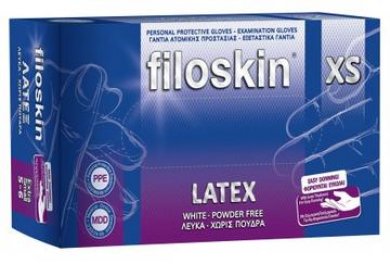 Γάντια λάτεξ Filoskin χωρίς πούδρα