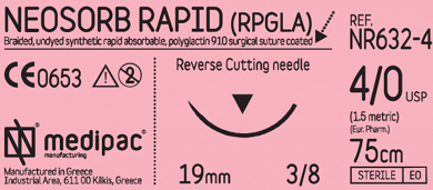 Ράμμα Neosorb Rapid (PGLA) απορροφήσιμο
