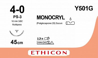 Ράμμα Monocryl 4/0 απορροφήσιμο