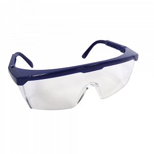 Plastic Blue Protective Safety Glasses