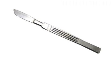 Straight scalpel 13cm