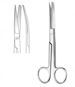 Curved Surgical Scissors