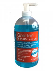 Αντισηπτικό gel χεριών Solidan 600ml
