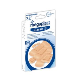 Επιθέματα τραυμάτων Megaplast Classic (100 τμχ)