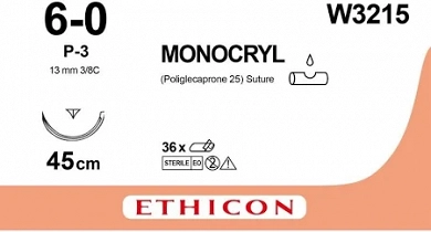 Ράμμα Monocryl 6/0 απορροφήσιμο