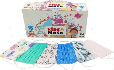 Μάσκες παιδικές μιας χρήσης - κορίτσι (5 τμχ)