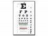 Traditional Snellen Optometric Chart - 6M - 28X56Cm